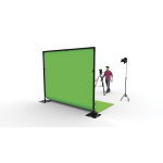 Pipe & Drape Chromakey Wentex Greenscreen 290x300 cm