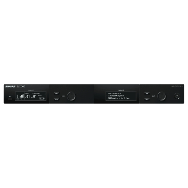 SLXD4DE-H56 Shure Dual Channel Receiver (518-562 Mhz, BE)