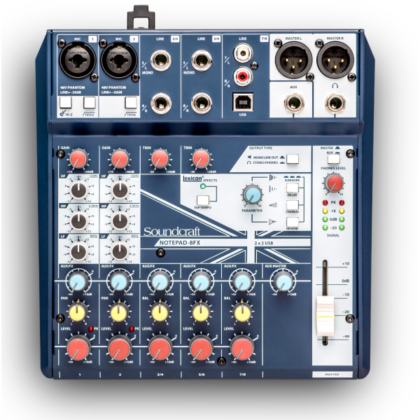 Notepad-8FX Soundcraft Mixer