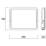 Start Flood Flat Sylvania Floodlight IP65