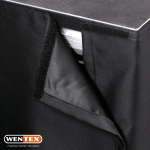 Stage Skirt Wentex Molton 60 x 620 cm Unpleated (Black)