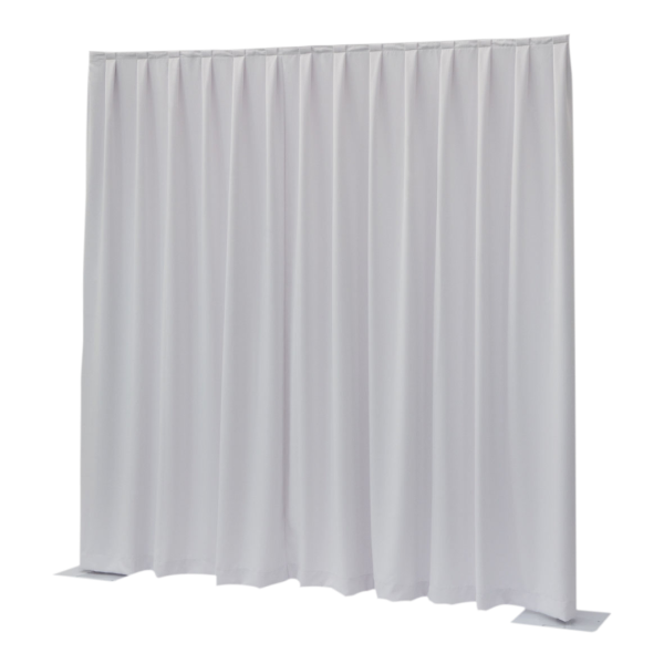 Pipe n Drape Doek Wentex Gordijn MGS 330x300 cm Geplooid (Wit)