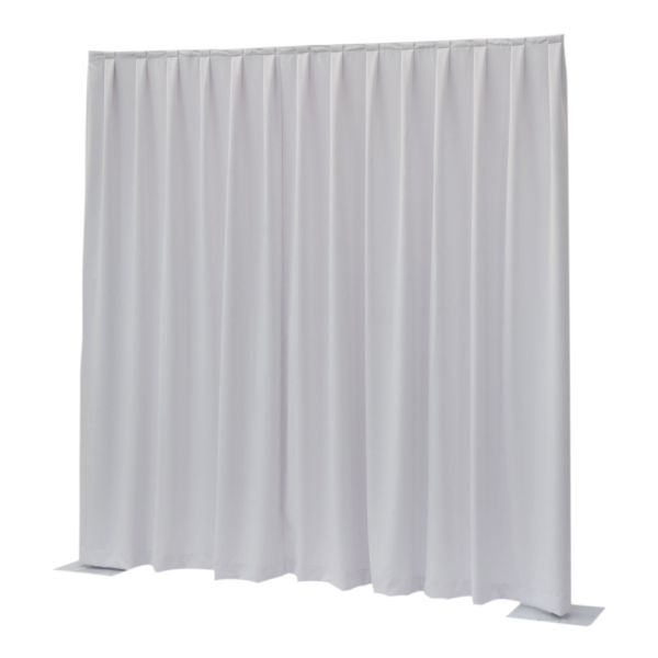 Pipe n Drape Doek Wentex Gordijn MGS 330x250 cm Geplooid (Wit)