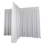 Pipe & Drape Doek Wentex Gordijn MGS 330x500 cm Geplooid (Wit)