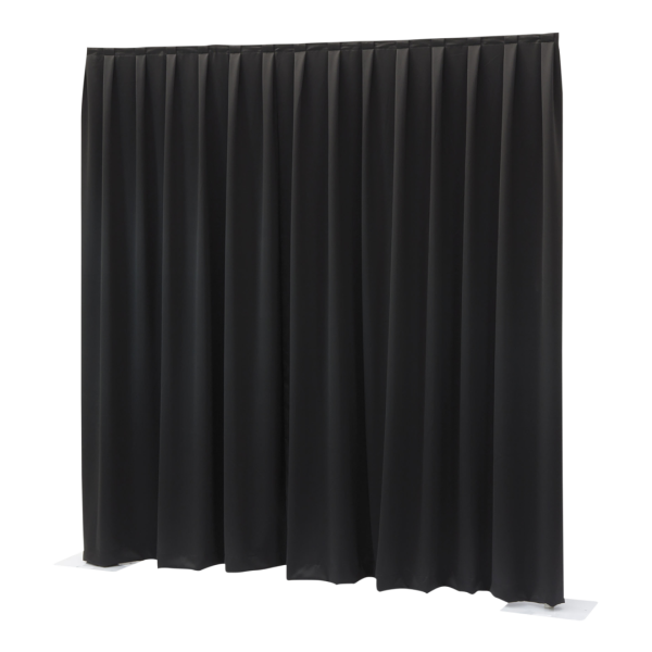 Pipe & Drape Curtain Wentex Molton CS 330x500 cm Pleated (Black)