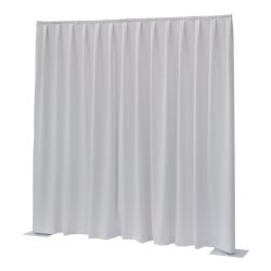 Pipe & Drape Doek Wentex Gordijn Dimout 330x300 cm Geplooid (Wit)