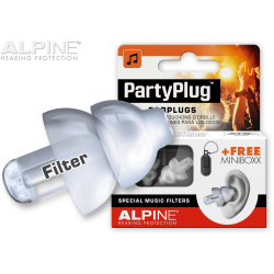 ALPINE PARTYPLUG EARPLUGS TRANSPARANT