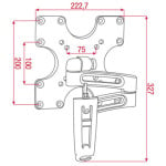 LCD-106 DMT LCD Bracket Long (Black)