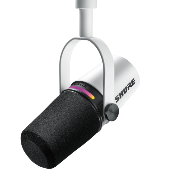 MV7+ Shure Podcast Microphone (White)