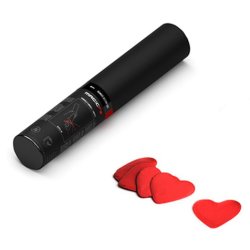 Handheld Confetti Shooter Magic FX 28cm Paper Hearts Red